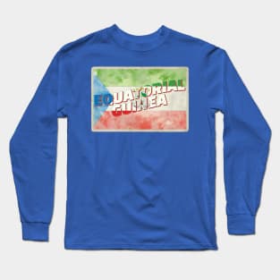 Equatorial Guinea Vintage style retro souvenir Long Sleeve T-Shirt